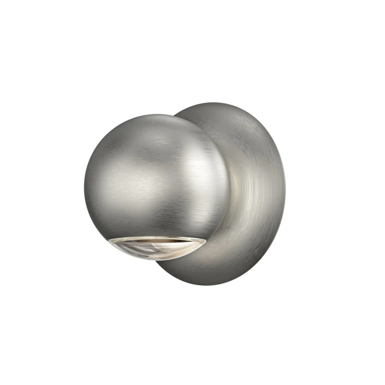 Natural Anodized Wall Sconce from the Hemisphere Collection