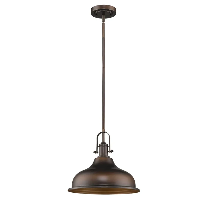 Oil Rubbed Bronze One Light Pendant from the Virginia Collection