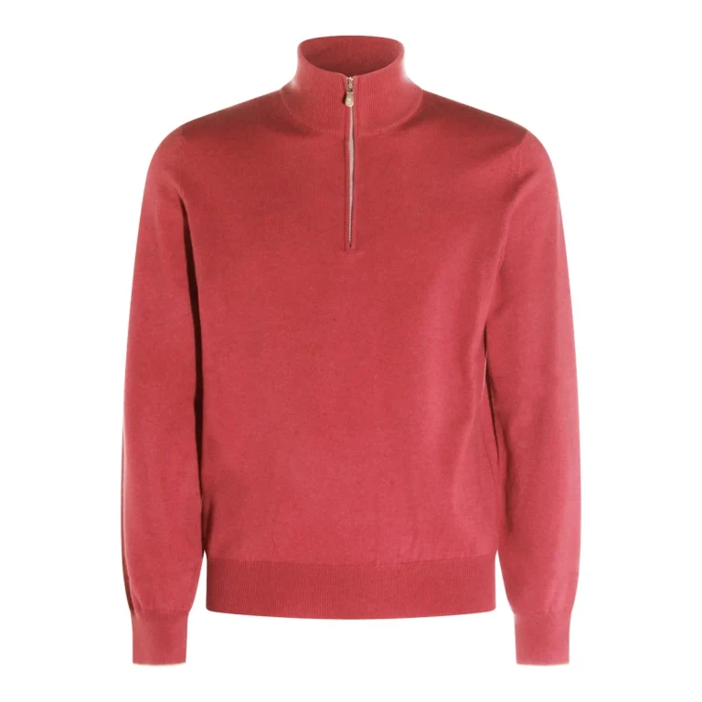 Saint Laurent Red Wool Knitwear