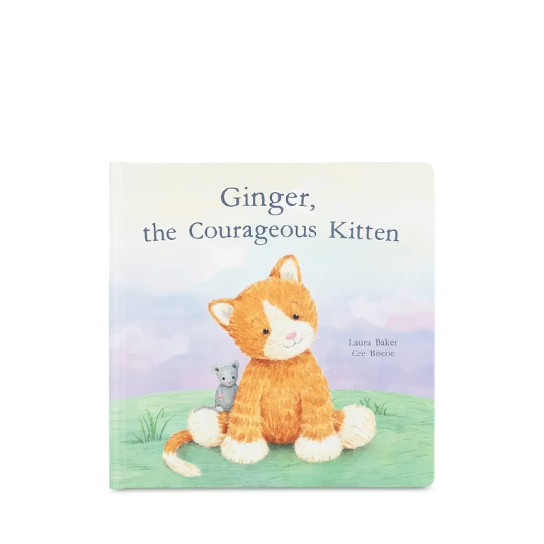 Jellycat Ginger, the Courageous Kitten Book - Ages 0+