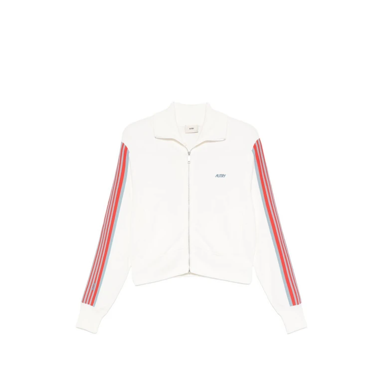 Autry Knitted Tennis-style Zip Sweatshirt