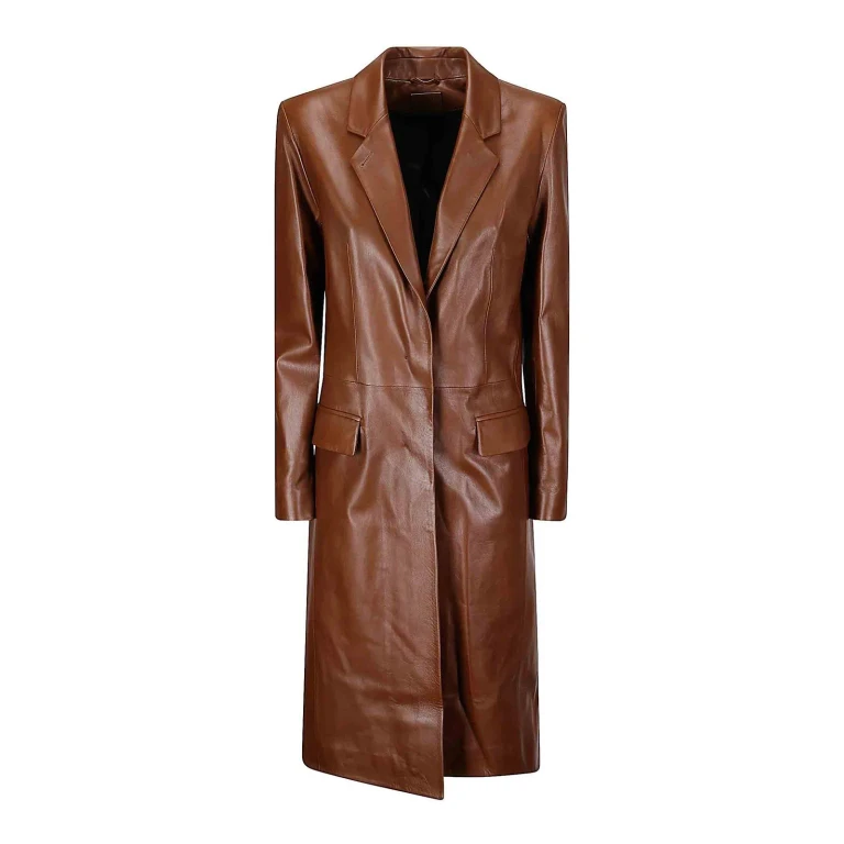 Desa 1972 Manteau En Cuir - Marron