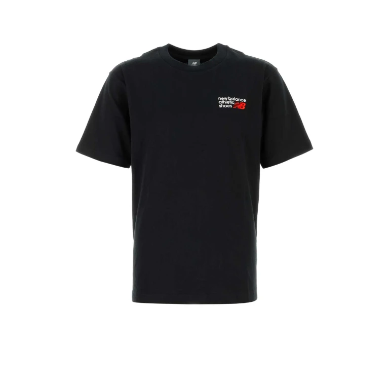 New Balance Black Cotton T-Shirt Exterior - Men