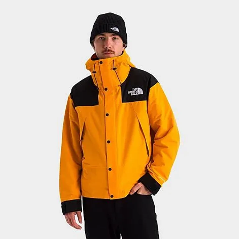 Men's DRYVENT Mono Mountain Jacket in Summit Gold/TNF Black Size: Small