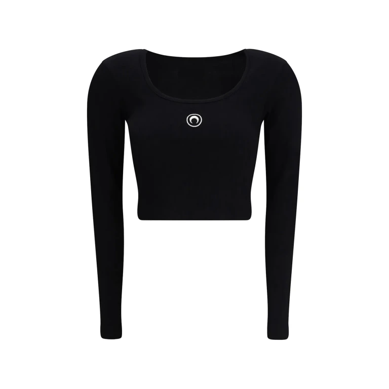 Marine Serre Moon Logo Long-sleeved Top