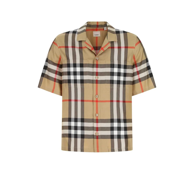 Burberry Embroidered Silk Shirt A7028 Exterior: Camicie - Men