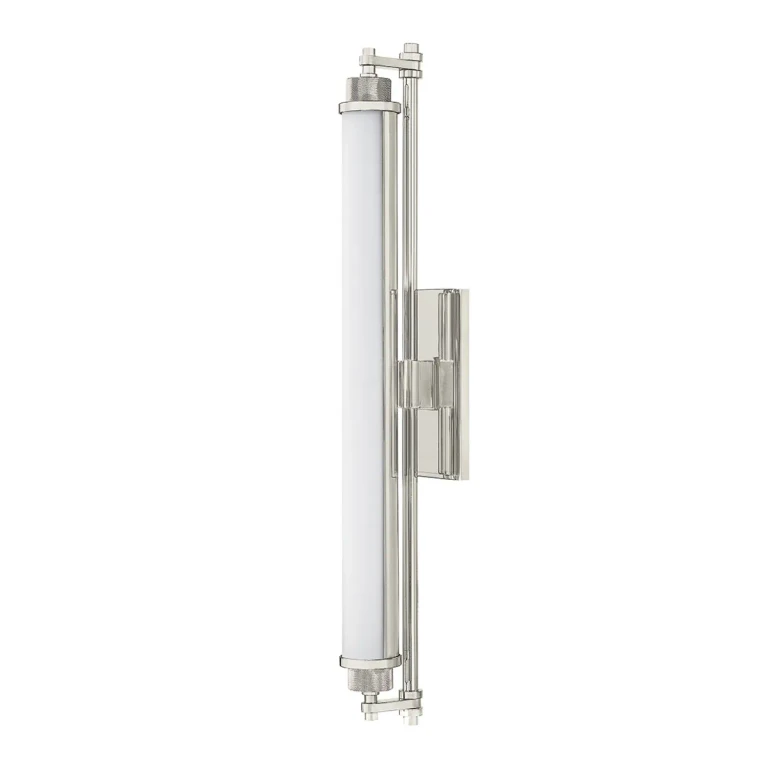 Polished Nickel LED Bathroom Vanity Light from the Plandome Collection