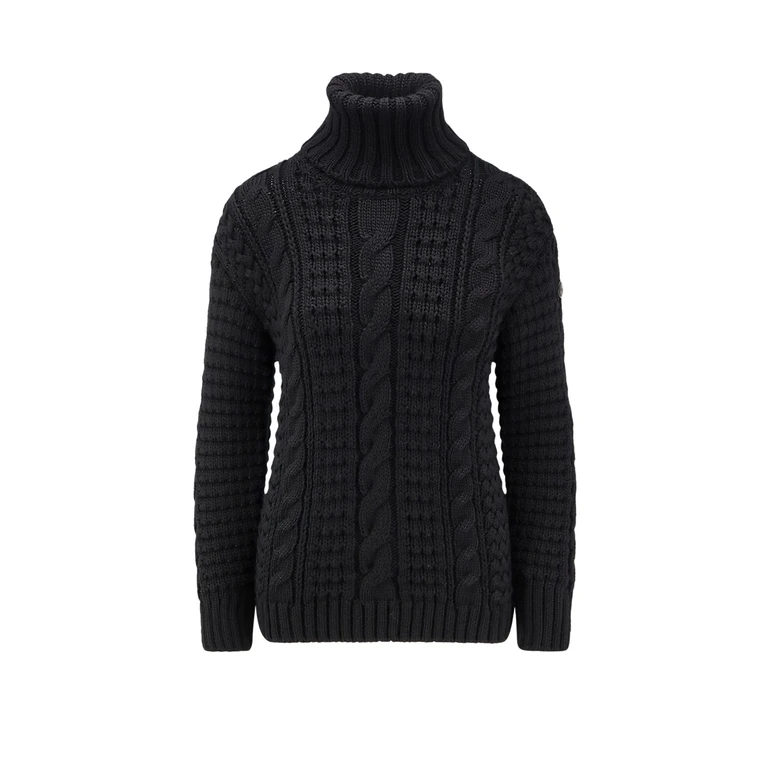 MONCLER GENIUS Sweaters Black Base Fabric: Virgin Wool - Women