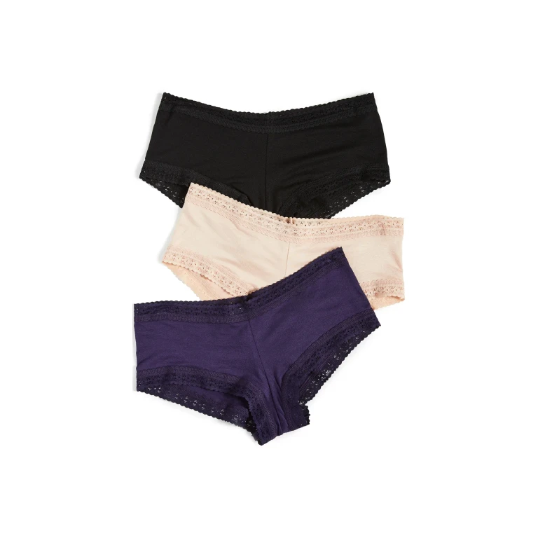 Hanky Panky Dream Boy Shorts 3 Pack Black/Chai/Indigo S