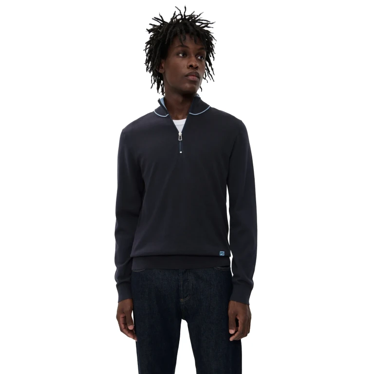 PS Paul Smith Zip Neck Sweater Dark Navy XL