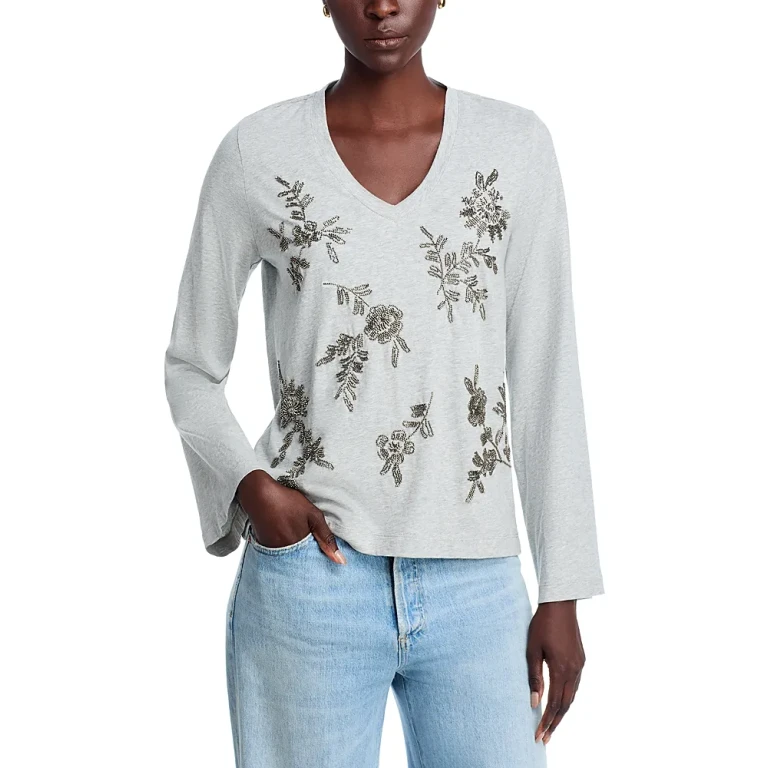 Johnny Was Heather Kimono Sleeve Tee