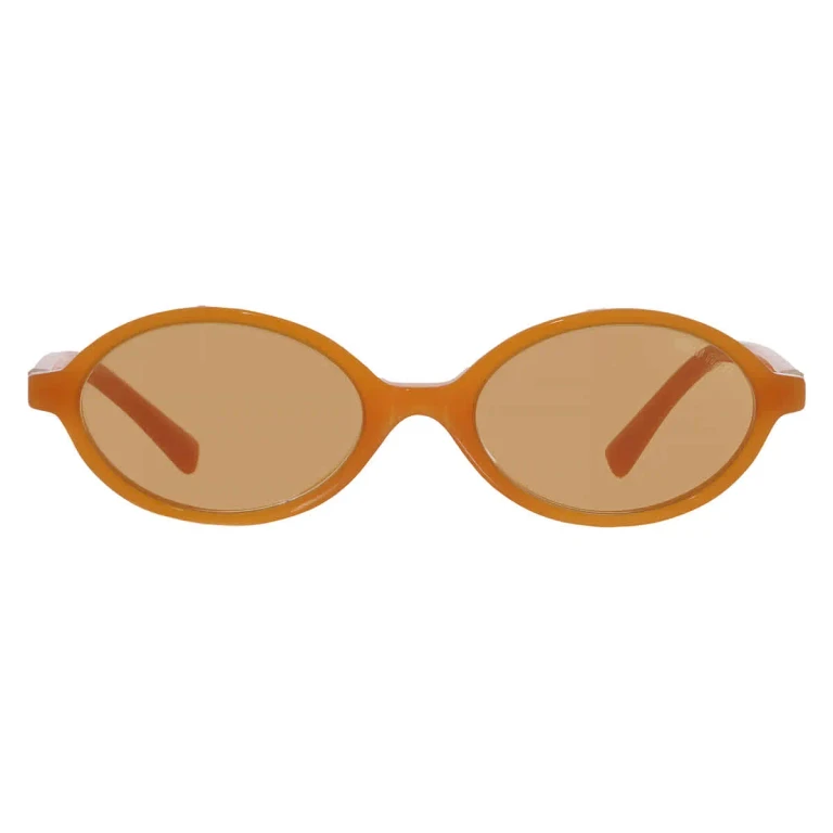 Miu Miu Brown Oval Ladies Sunglasses MU 04ZS 11V40D 50