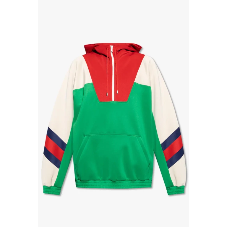 Gucci Hoodie With web Stripe