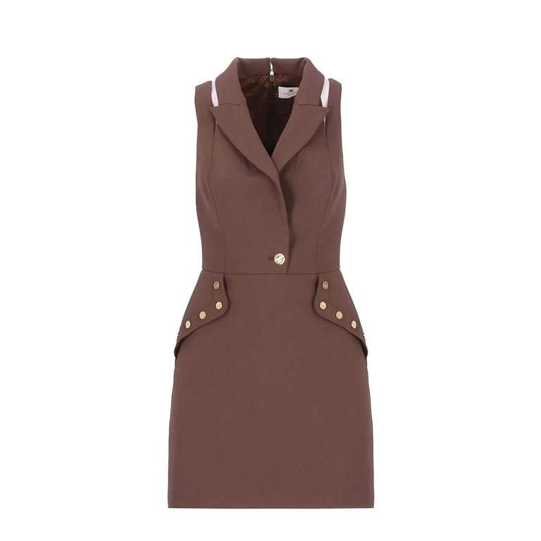Elisabetta Franchi Robe Courte - Marron