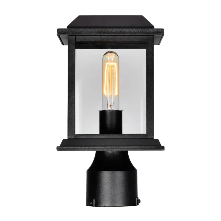 Black One Light Outdoor Lantern Head from the Blackbridge Collection