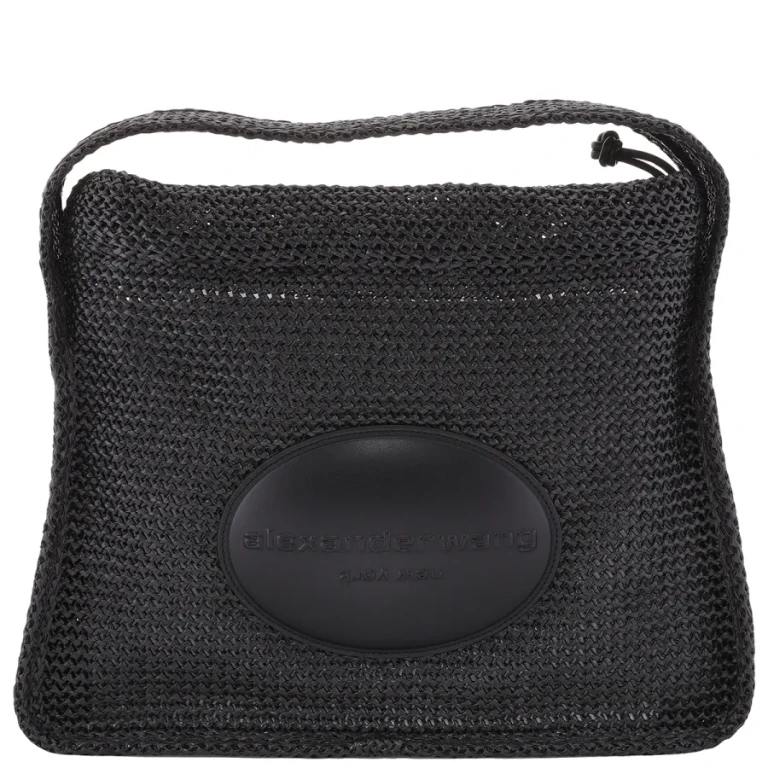 T by Alexander Wang Large Ryan Raffia Effect Shoulder Bag