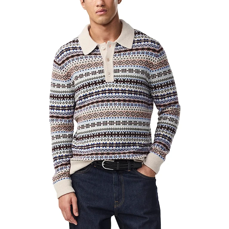 NN07 Robbie Long Sleeve Sweater Polo