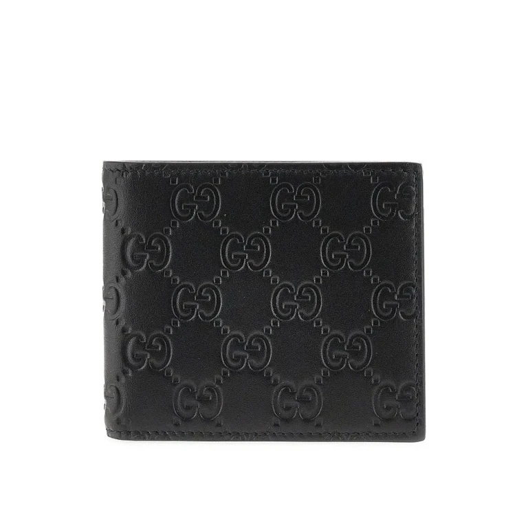 Portefeuille pliable Gucci GG Emblem en cuir
