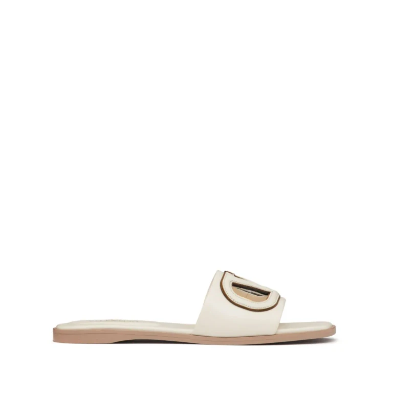 Valentino Garavani Vlogo Cut-out Leather Sandals