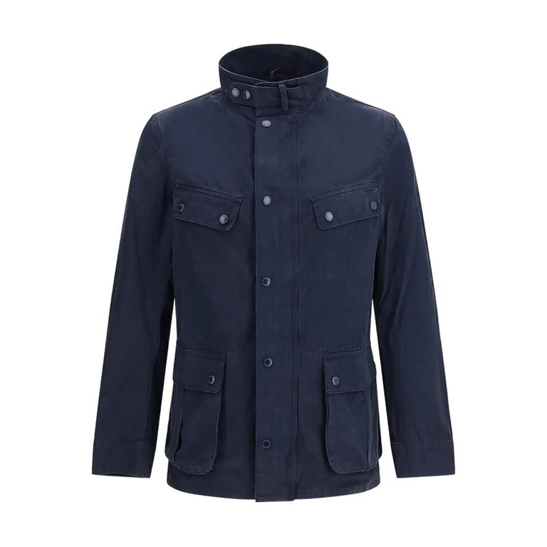 Barbour Manteau Au Genou - Bleu