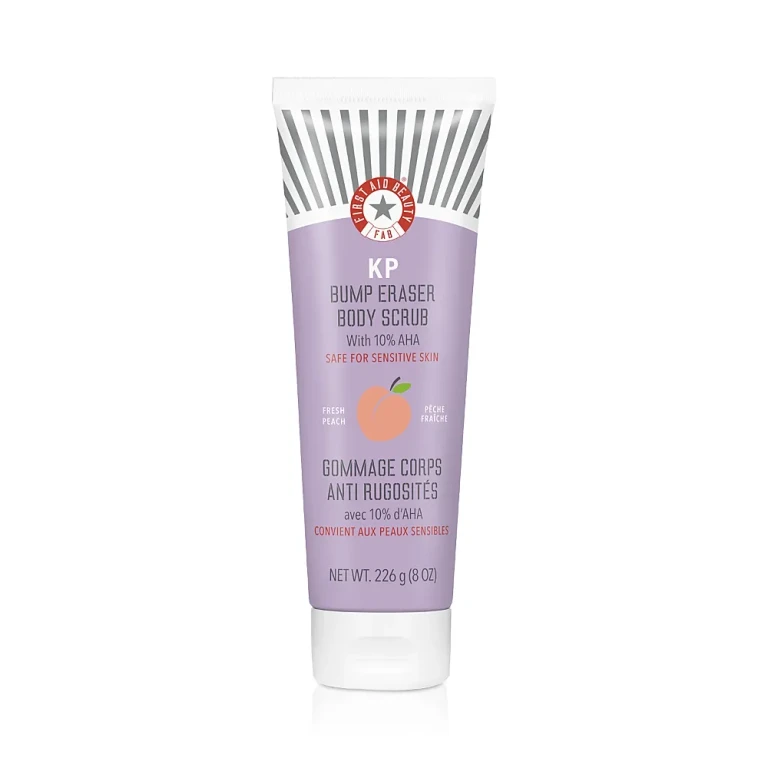 First Aid Beauty Kp Bump Eraser Body Scrub with 10% Aha - Fresh Peach 8 oz.