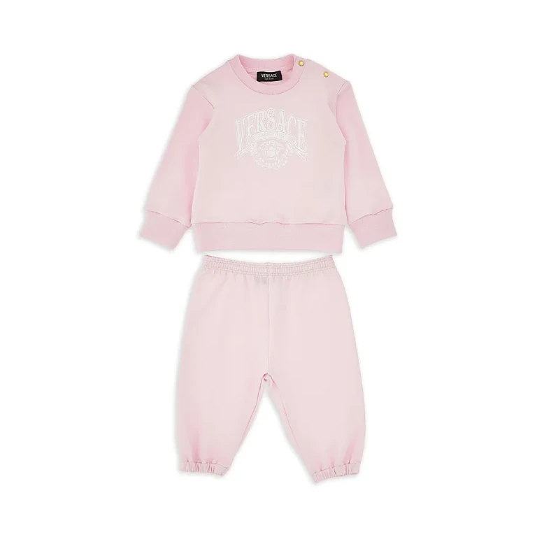 Versace Unisex Fleece Logo Sweatshirt and Sweatpants Set - Baby