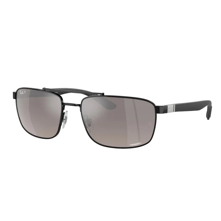 Ray Ban CHROMANCE Polarized Grey Gradient Navigator Unisex Sunglasses RB3737CH 002/5J 60
