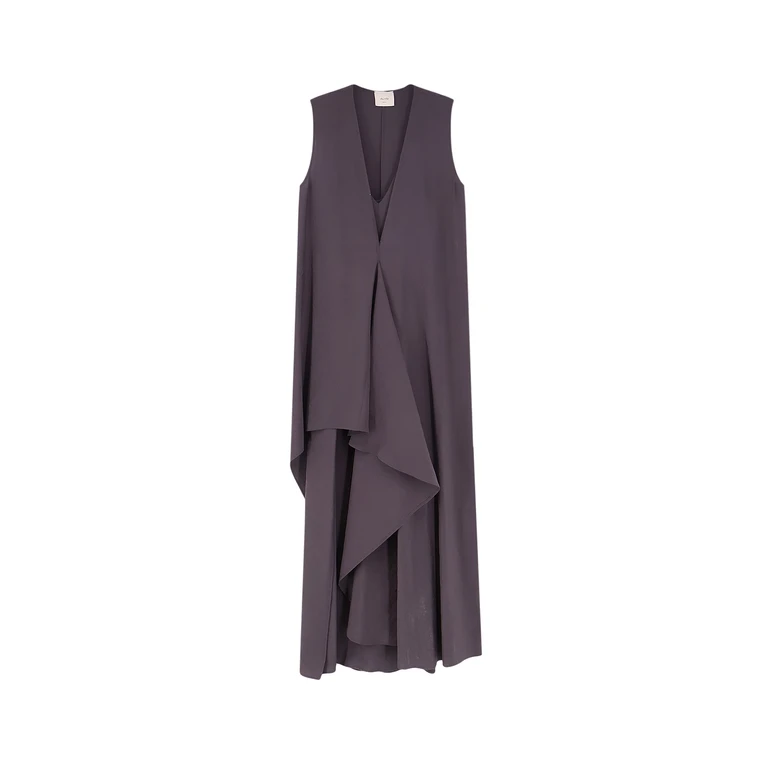 Alysi Dresses Grey Modal Polyester - Women