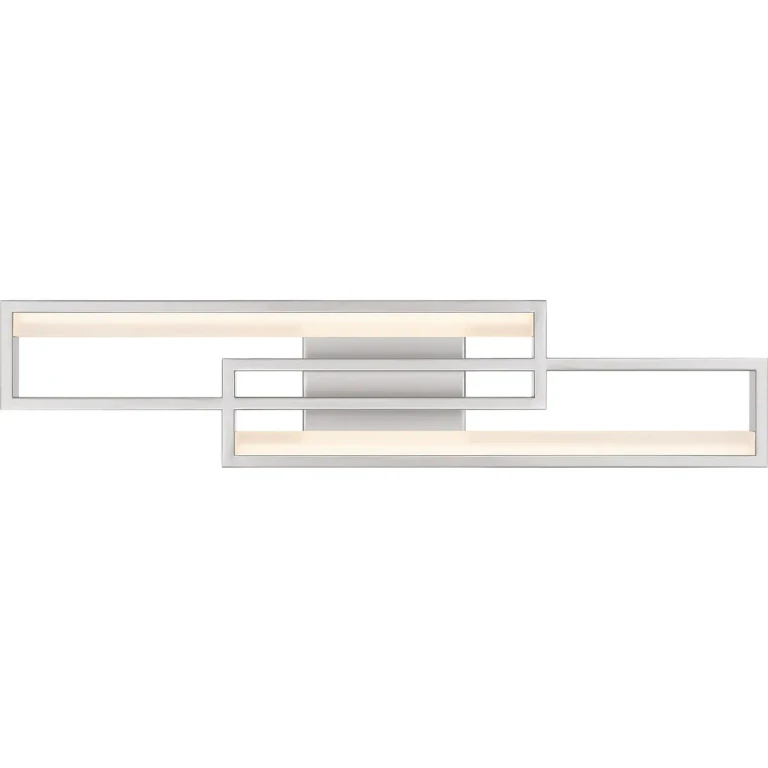 Painted Brushed Nickel LED Bath from the Kocha Collection