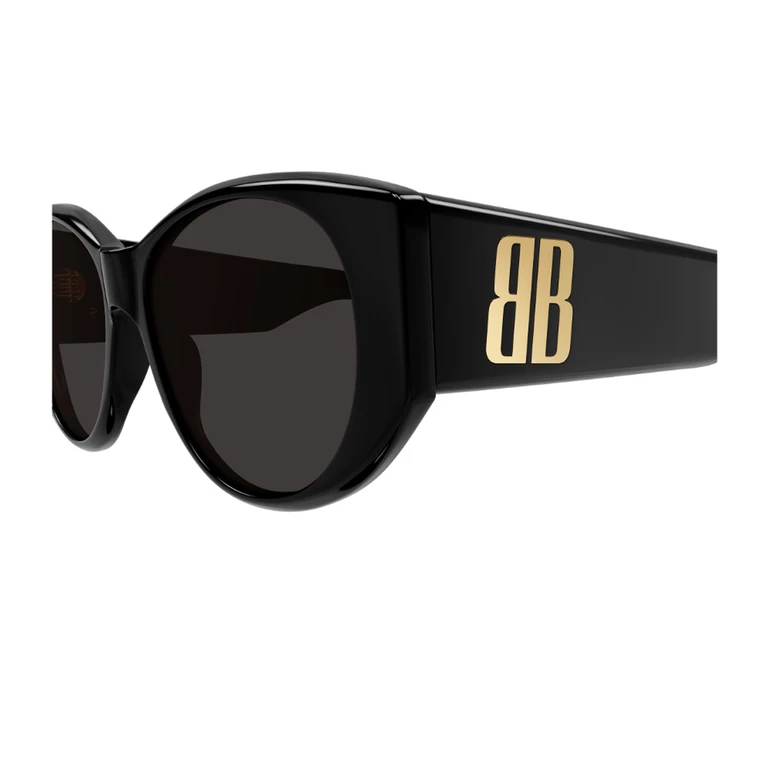 Balenciaga BB0455S Linea Extreme 001 Black Grey Nero Recycled Acetate Occhiali Da Sole - Women