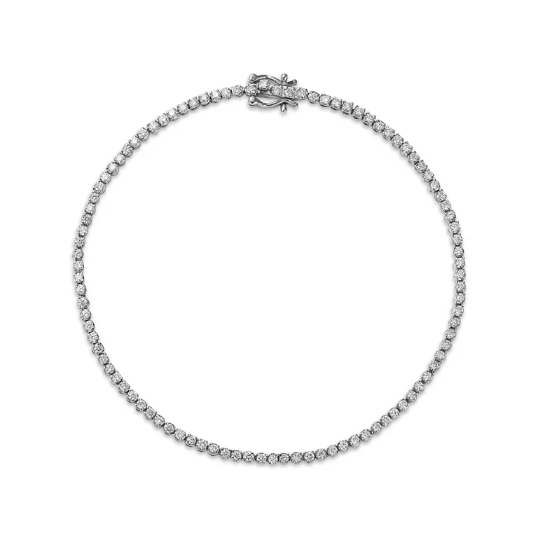 14K Yellow Gold Lab Grown Diamond Tennis Bracelet
