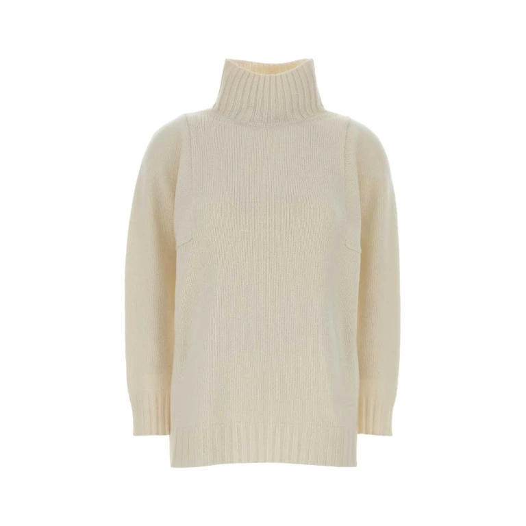 Max Mara White Cashmere Aceti Sweater