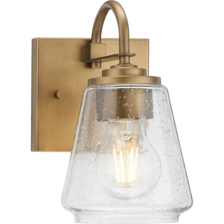 Aged Bronze One Light Bath & Vanity Light from the Martenne Collection