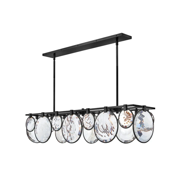 Fredrick Ramond Nala 8-Light Linear Chandelier In Black*