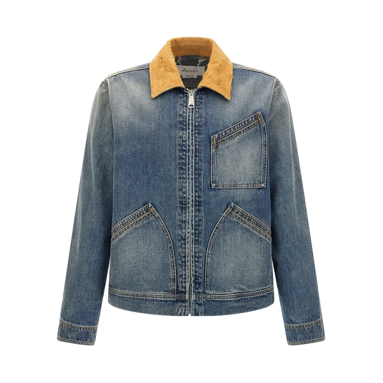 Alexander McQueen 牛仔夹克 - 蓝色