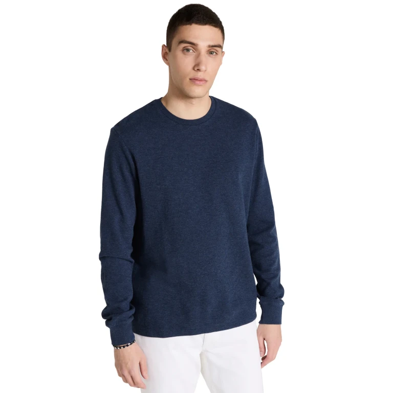 FRAME Duo Fold Long Sleeve Crew Noir XL