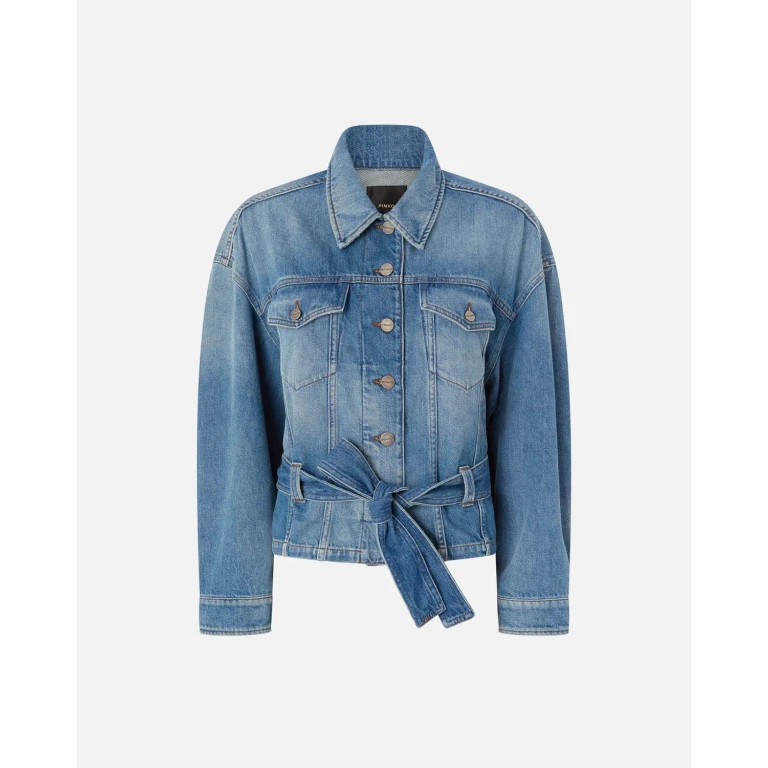 Pinko - Blouson en denim ceinturé - XS