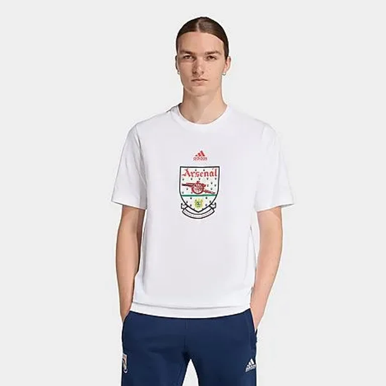 adidas Men's Arsenal 92-94 Soccer T-Shirt in White Size: XS