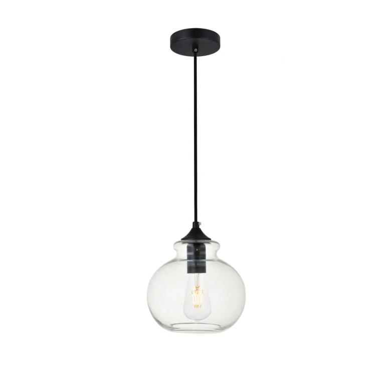 Black One Light Pendant from the DESTRY Collection