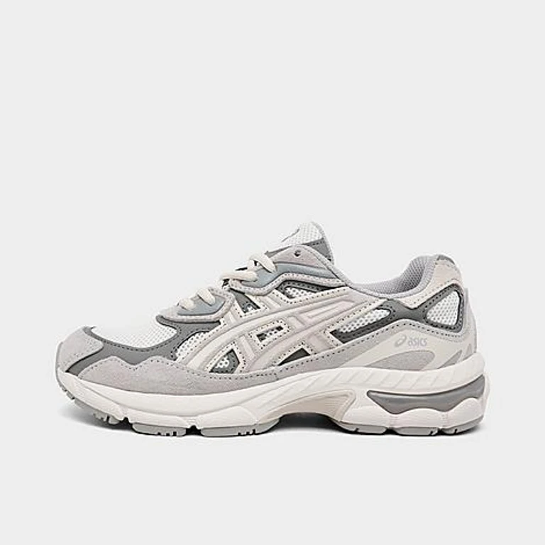 Big Kids ASICS GEL-NYC Casual Shoes in Cream/Oyster Grey Size: 3.5