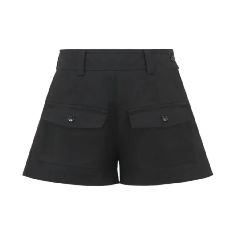Moncler Girls Logo-Patch Cotton Blend Shorts