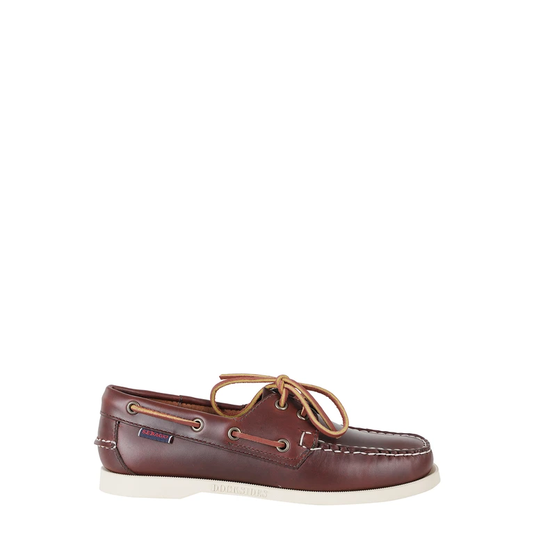 Sebago Docksides Portland Waxed Brown Calzature - Women