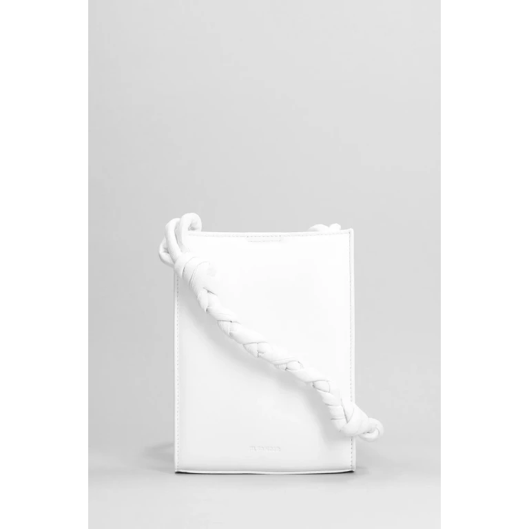 Jil Sander Ivory Leather Tangle Shoulder Bag