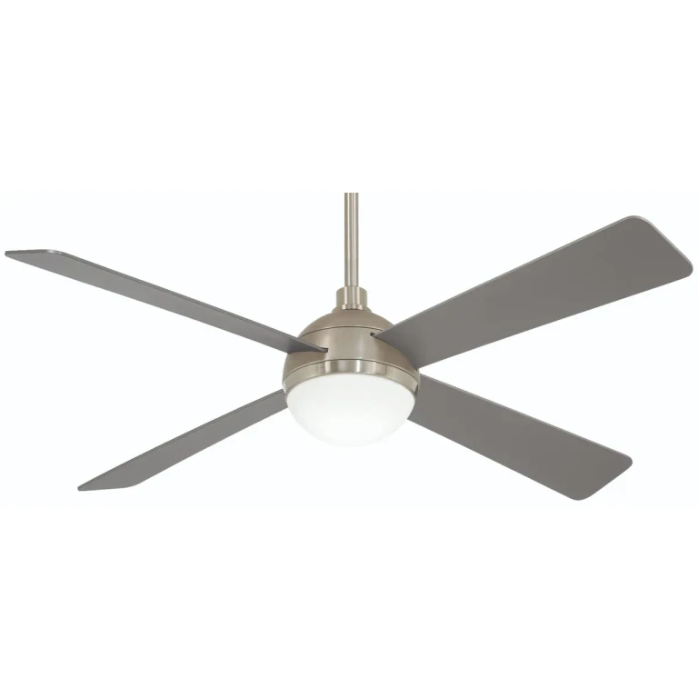 Minka-Aire Orb 54" Indoor Ceiling Fan in Brushed Steel with Brushed Nickel