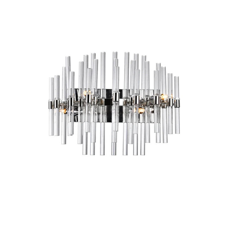 Polished Nickel Four Light Vanity from the Miroir Collection
