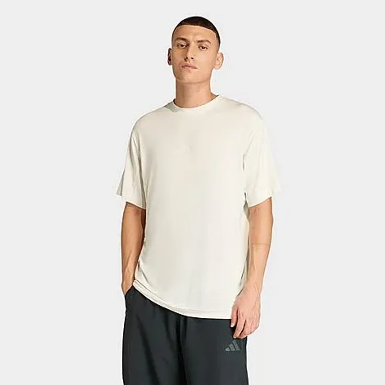 adidas Men's Puremotion Training T-Shirt in Chalk White Size: XS
