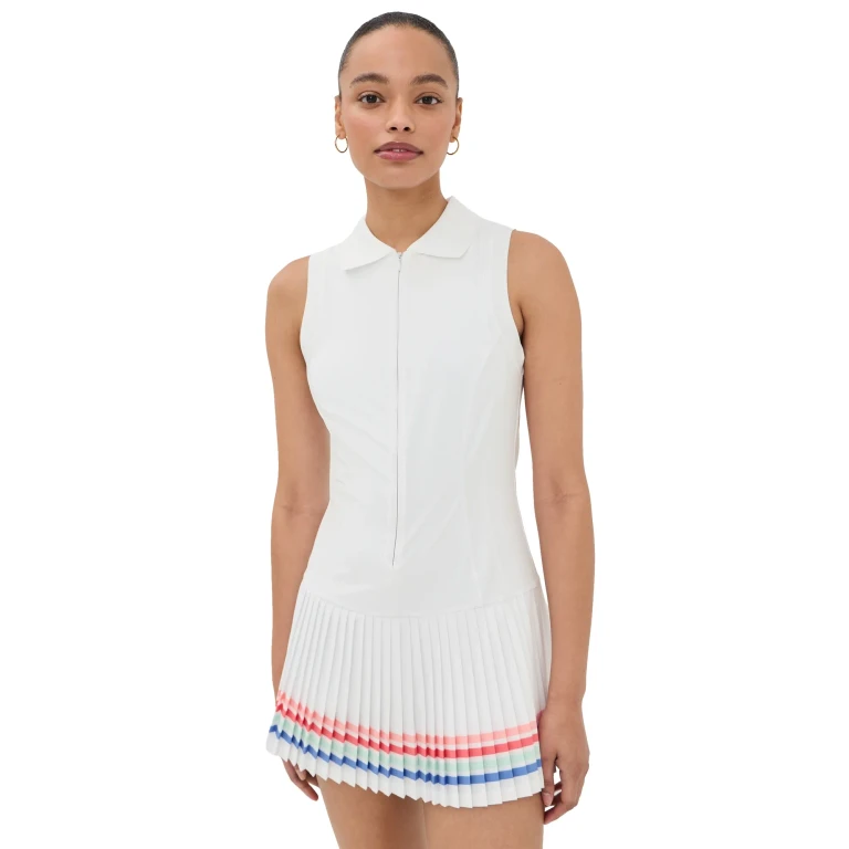 Beach Riot Bria Dress Bright White Horizon M