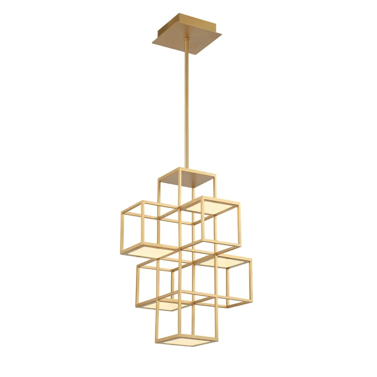 Gold LED Pendant from the Ferro Collection