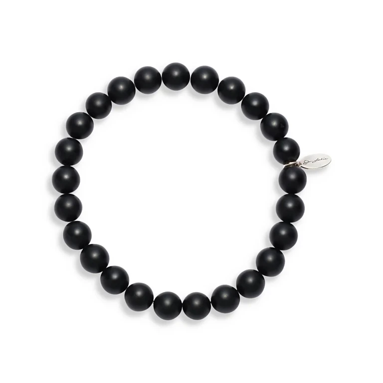 Matte Black Onyx Beaded Bracelet