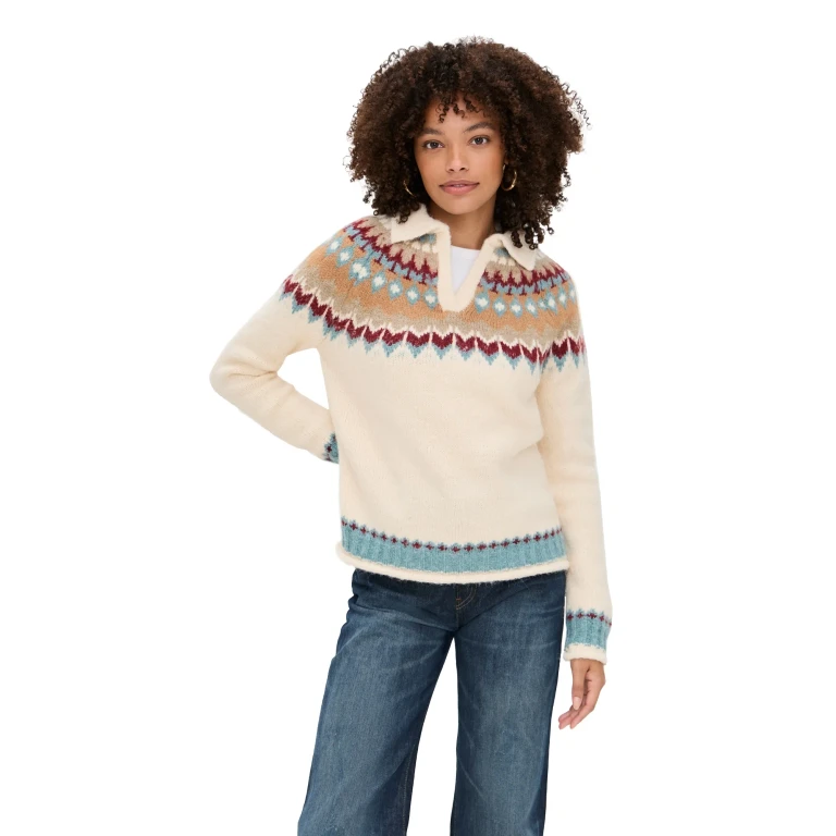 Line & Dot Vesper Sweater Cream Multi XS